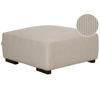 OTTOMANE Beige Lungo - Beige, Textil (80/35/80cm) - Beliani