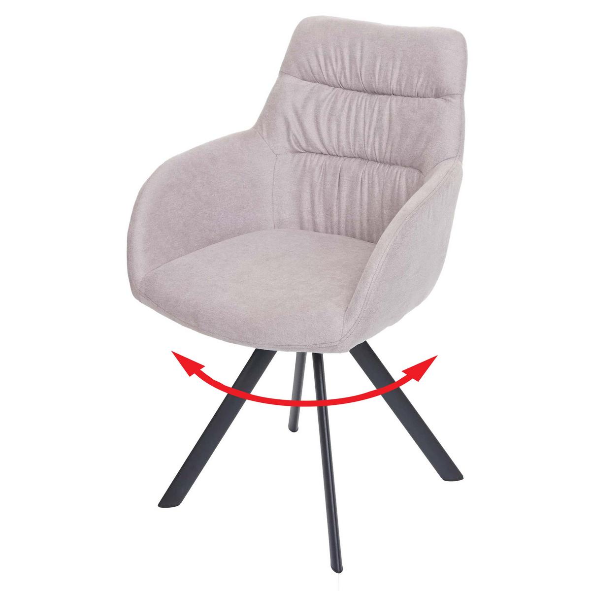ESSZIMMERSTUHL Cremeweiß - Beige/Weiß, Textil (57/94/47cm) - MCW