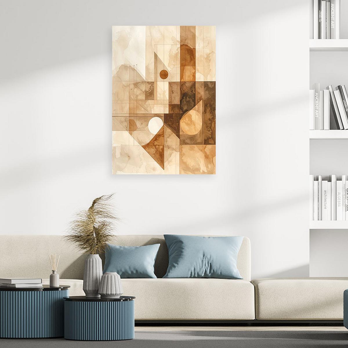 LEINWANDBILD Abstraktion 20x30cm - Beige, Textil (20/30cm) - Feeby