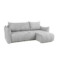 ECKSOFA Ontario Xs Mit Schlaffunktion - Hellgrau, Holzwerkstoff/Textil (226/154cm) - Fun Möbel