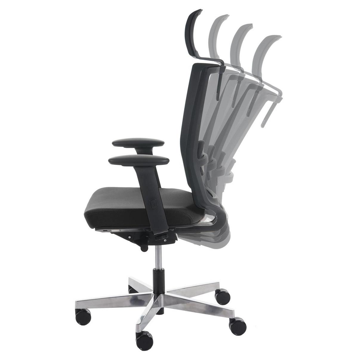 BÜROSTUHL MERRYFAIR Schwarz - Schwarz, Textil (72/135/70cm) - MCW