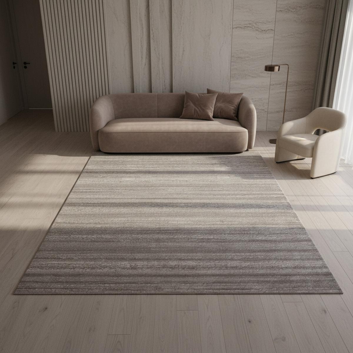 KURZFLORTEPPICH INN, einfarbig, Beige, 280 x 370 cm - Beige, Textil (370/280cm) - KADIMA DESIGN