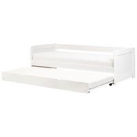 AUSZIEHBETT Kiefernholz 90/200 cm Weiß Gravelines - Weiß, Holz (90/200cm) - Beliani