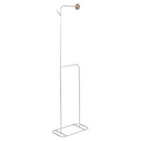 GARDEROBENSTÄNDER Silber Eureka - Silberfarben, Metall (48/171/30cm) - Beliani