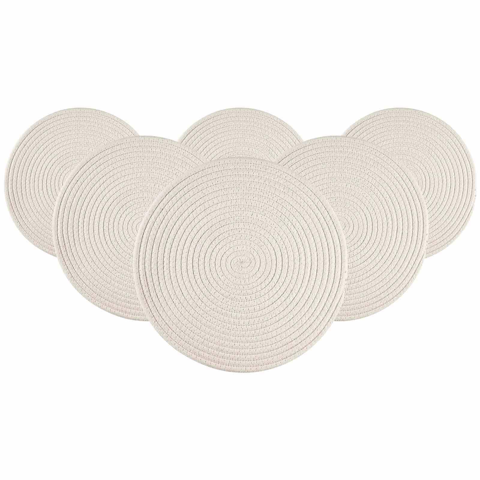 PLATZMATTEN Tavolo Creme ø 35 cm 6er Set - Creme, Textil (35cm) - Ritzenhoff Breker