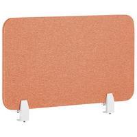 SCHREIBTISCHTRENNWAND 80 x 40 cm Hellrot Wally - Rot, Textil (80/40/2cm) - Beliani