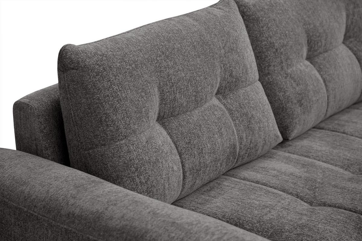 SOFA SALVINI 3-Sitzer, dunkelgrau - Dunkelgrau, Holz/Textil (237/88/99cm) - Wozimo