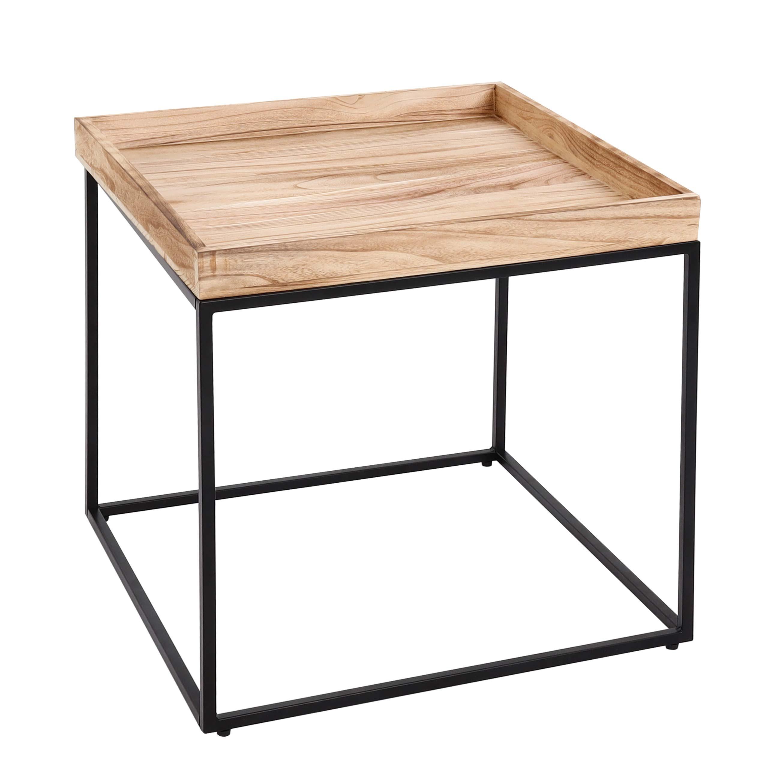 BEISTELLTISCH quadratisch Braun - Braun, Holz (60/60/60cm) - MCW