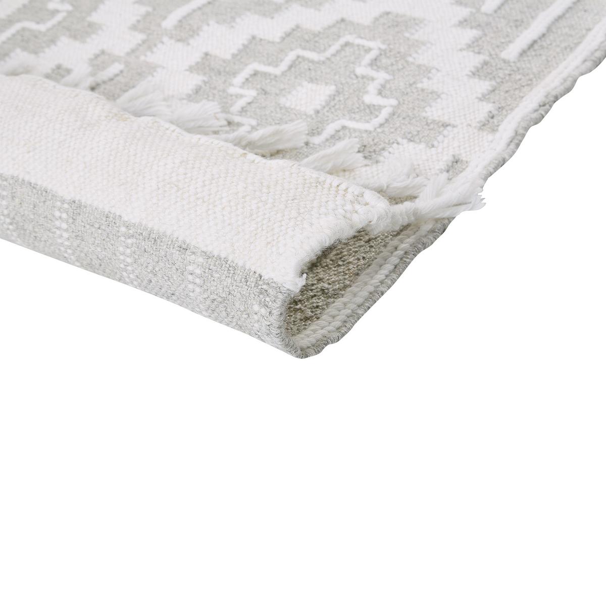VINTAGE-OUTDOOR TEPPICH Tabiat 200/140 cm - Weiß, Kunststoff (140/200cm) - Beliani