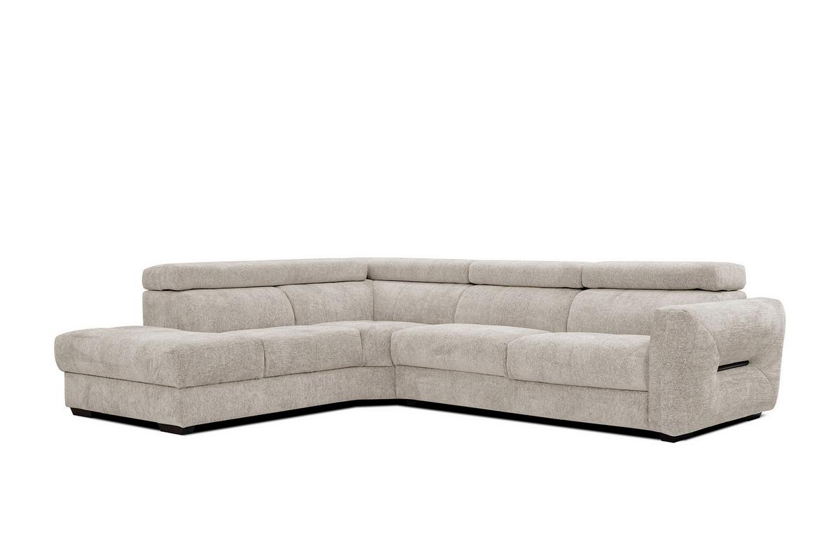 ECKSOFA CALVERA 5-Sitzer, ecru - Ecru, Holzwerkstoff/Textil (239/298cm) - Wozimo