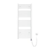 HANDTUCHHEIZKÖRPER elektrisch gebogen Weiß 120/50 cm - Weiß, Metall (50/120/5.2cm) - EMKE