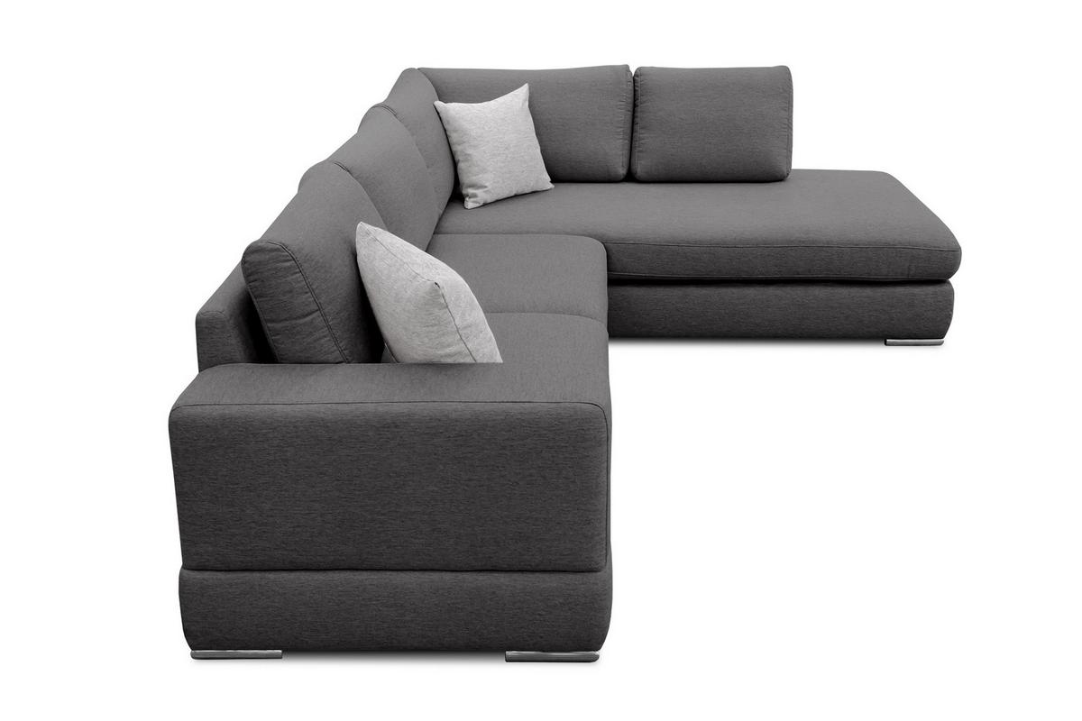 ECKSOFA OTTO 5-Sitzer, dunkelgrau - Dunkelgrau, Holzwerkstoff/Textil (279/219cm) - Wozimo