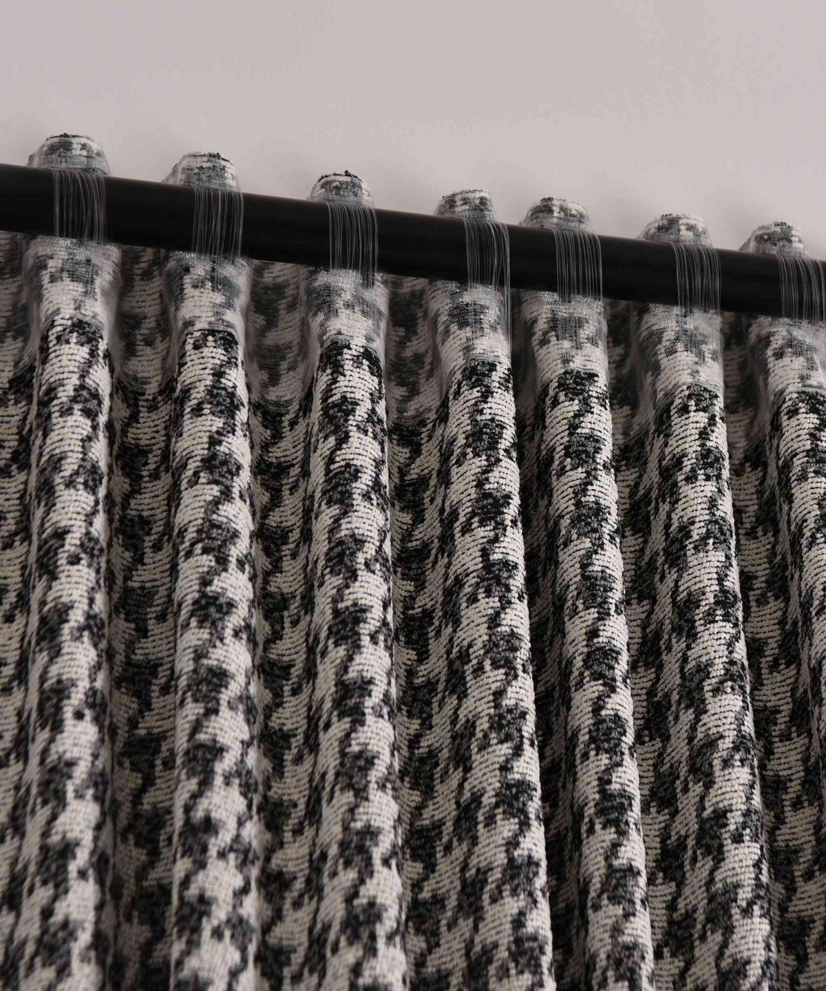 VORHANG PARIS HxB 245x140 cm Creme Schwarz - Creme, Textil (140/245cm) - Gardinenbox