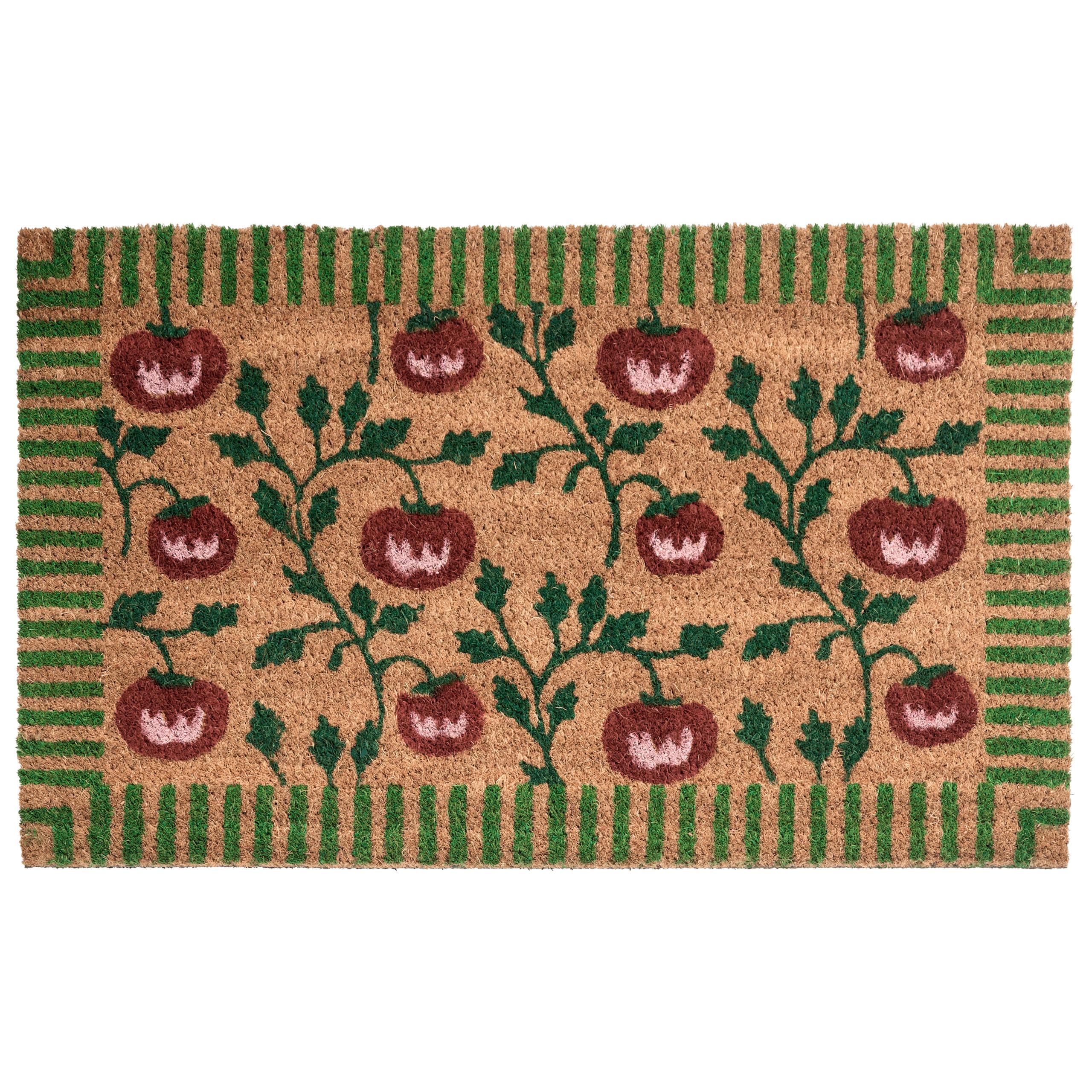 FUSSMATTE Naturfarben 40/60 cm Tomate Kokosfasern Knik - Naturfarben, Textil (40/60cm) - Beliani