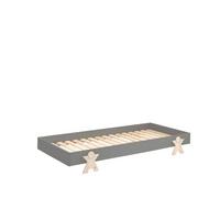 STAPELBETT Karlene 204x28x94 aus MDF in Grau - Grau, Holzwerkstoff (90/200cm) - 58aufmkessel