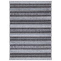 TEPPICH Outdoor SARNTAL in Schwarz, im Vintage-Stil, 120 x 170 cm - Grau, Textil (120/170cm) - KADIMA DESIGN