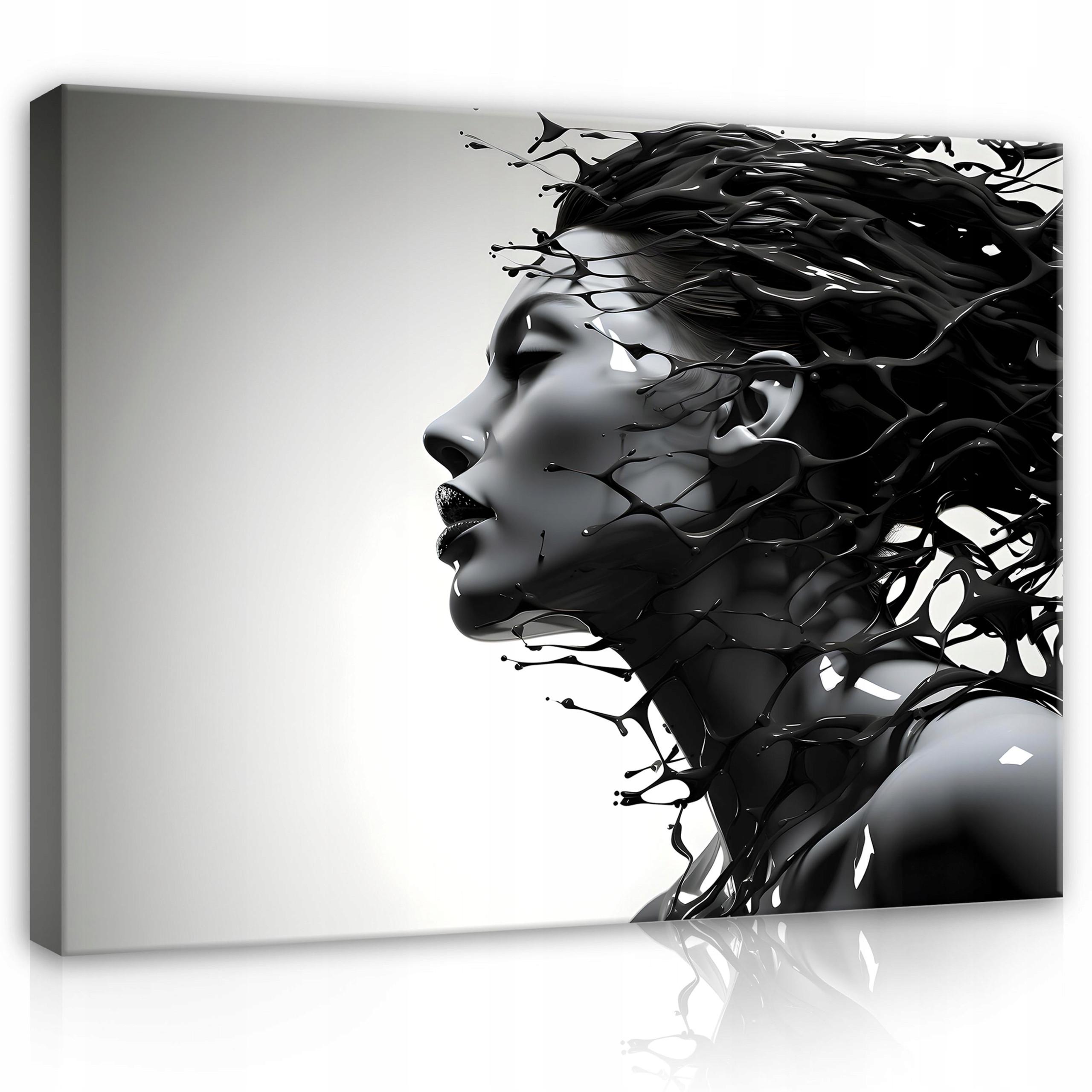 BILDER Abstrakt Frau 120x80 - Multicolor, Holzwerkstoff (120/80cm) - Wallarena