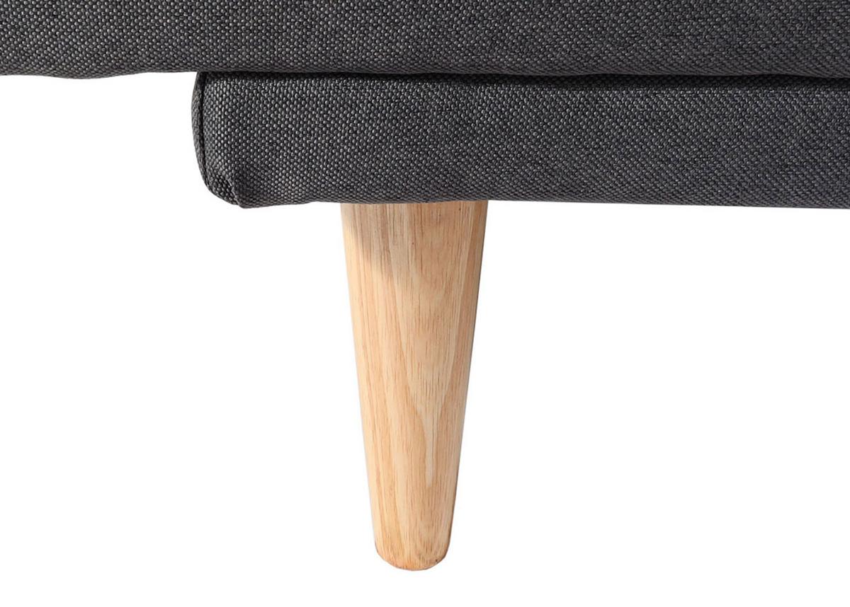 SCHLAFSOFA Grau - Dunkelgrau/Grau, Textil (180/90/110cm) - MCW