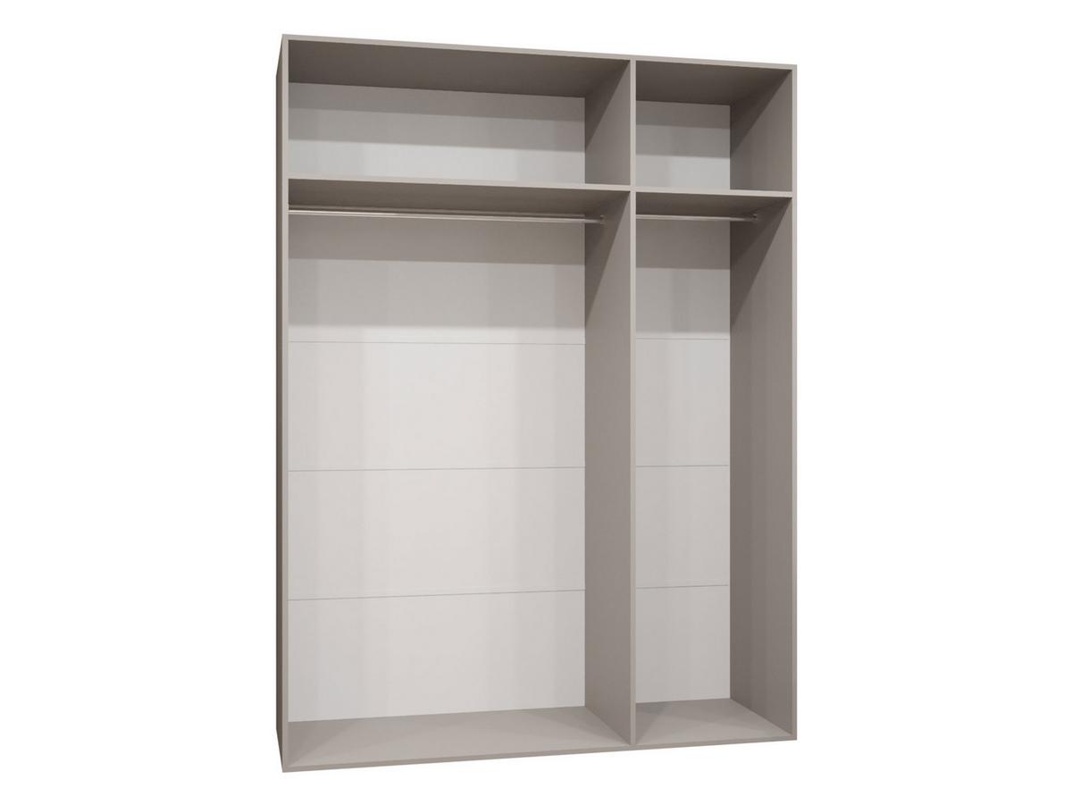 DREHTÜRENSCHRANK Malaga 150 mit Frontspiegel - Eiche Artisan, Holzwerkstoff (150/202/52cm) - MIRJAN24