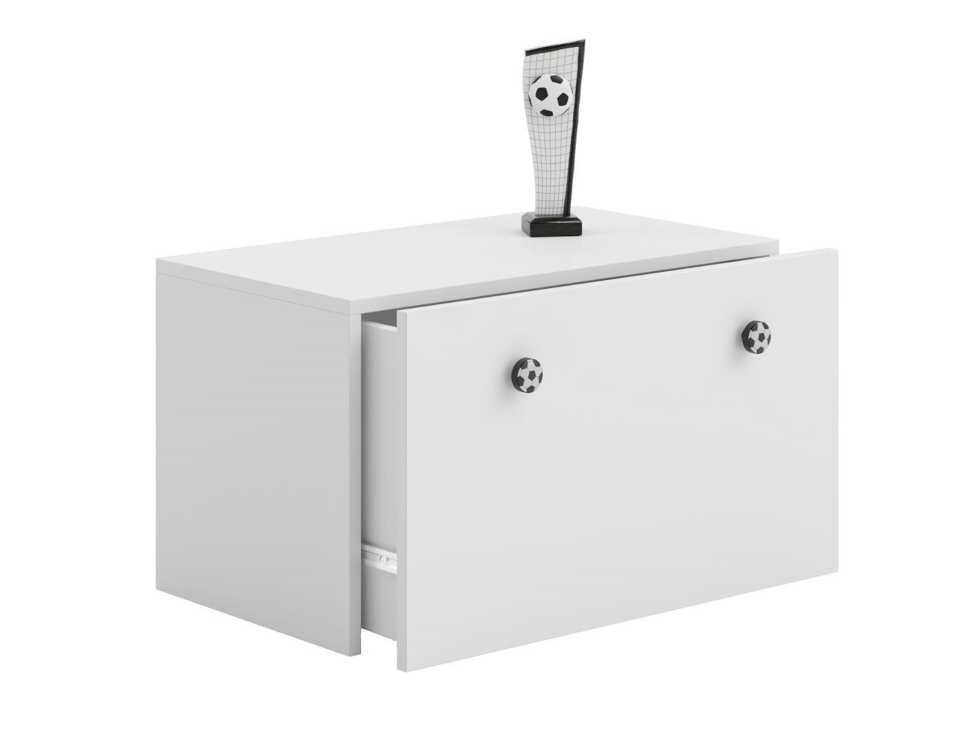 SPIELZEUGTRUHE Inga - Weiß, Holzwerkstoff (71/42cm) - RAUMHIRSCH FURNITURE