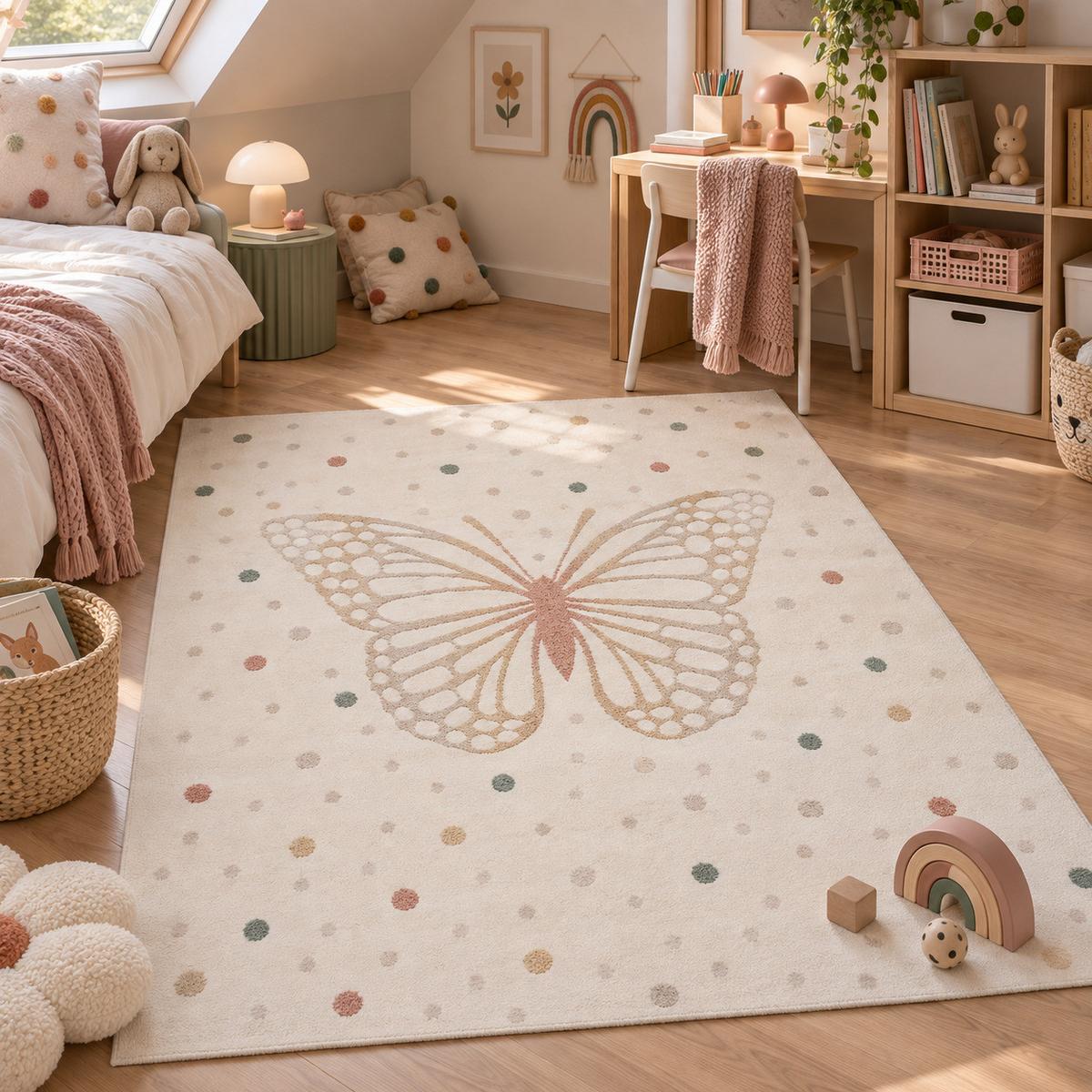 KINDER TEPPICH HAPPY KIDS - Creme, Textil (140/200cm) - Pergamon