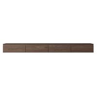TV-LOWBOARD Bemmi hängend Holzoptik Walnuss 300/30/30 cm - Dunkelbraun, Holzwerkstoff (300/28.4/31.8cm) - Selsey