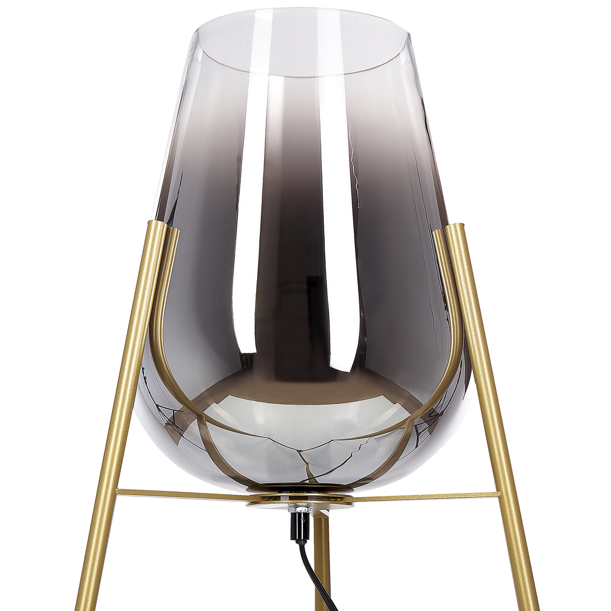 STEHLAMPE Mena 55/55/133 cm - Goldfarben, Metall (55/55/133cm) - Beliani