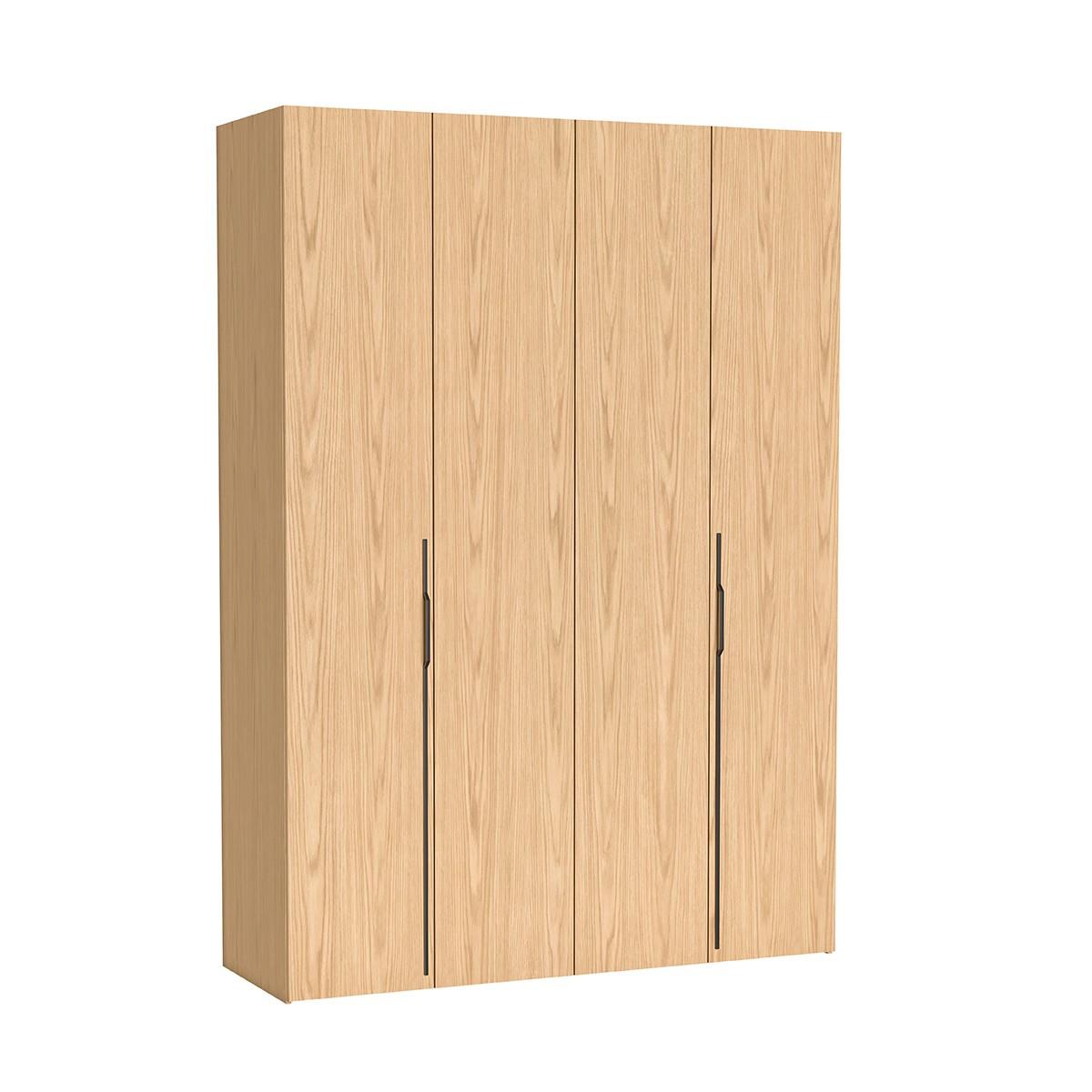 DREHTÜRENSCHRANK ANCONA 170/240/58cm 4-türig Eichefarben - Eichefarben, Holzwerkstoff (170/240/58cm) - MASSENO