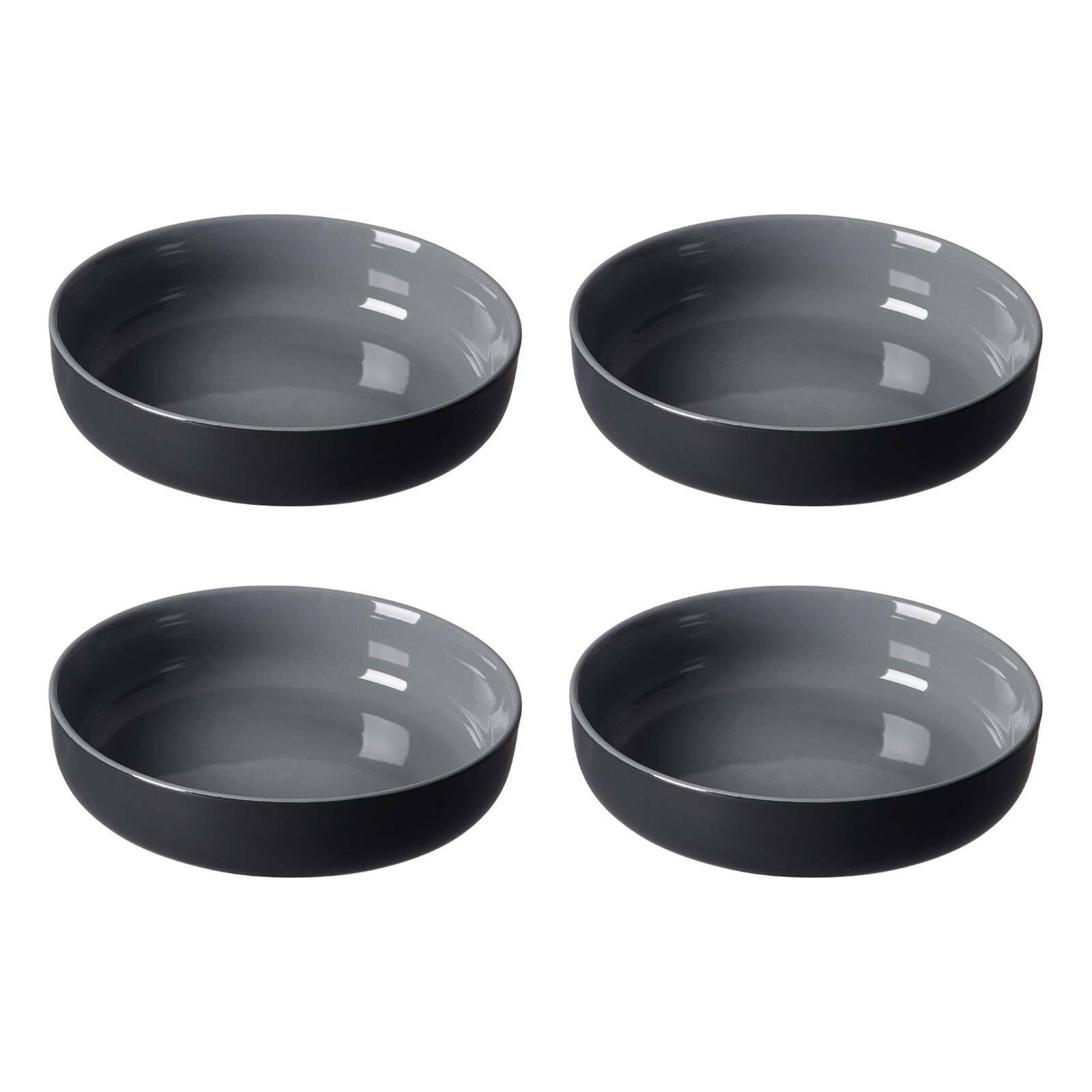 SCHALEN Jasper Schwarz ø 19.0 cm 4er Set - Schwarz, Keramik (19cm) - Ritzenhoff Breker