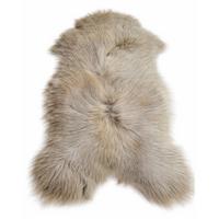 SCHAFFELL Langhaar skandinavisch weich chromfrei Hell Taupe ca. 105 cm - Taupe, Fell (55/105cm) - Provellus