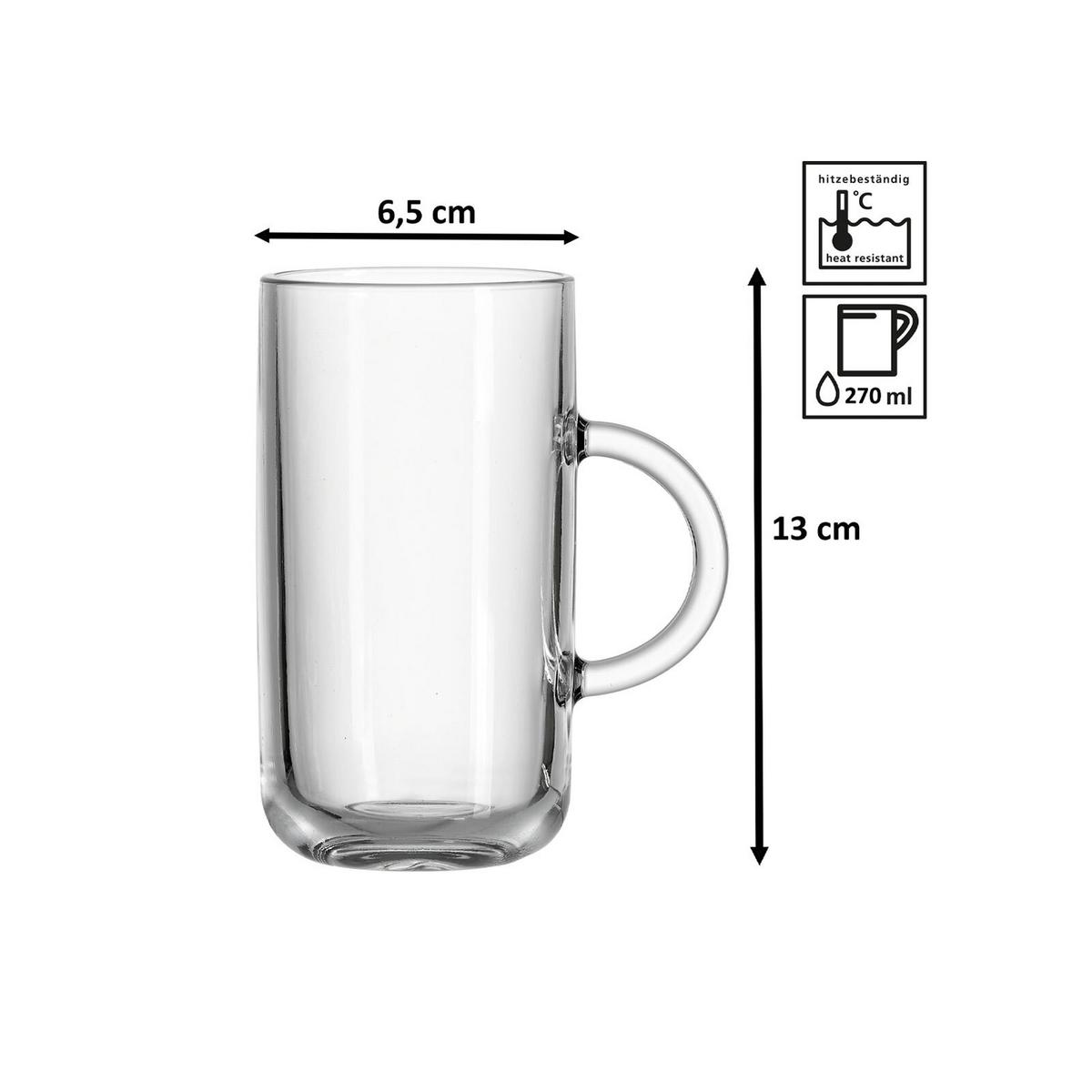 LATTE MACCHIATO / GLÜHWEIN GLÄSER Marco transparent 270 ml 30er Set - Transparent, Glas (0.27L) - Ritzenhoff Breker