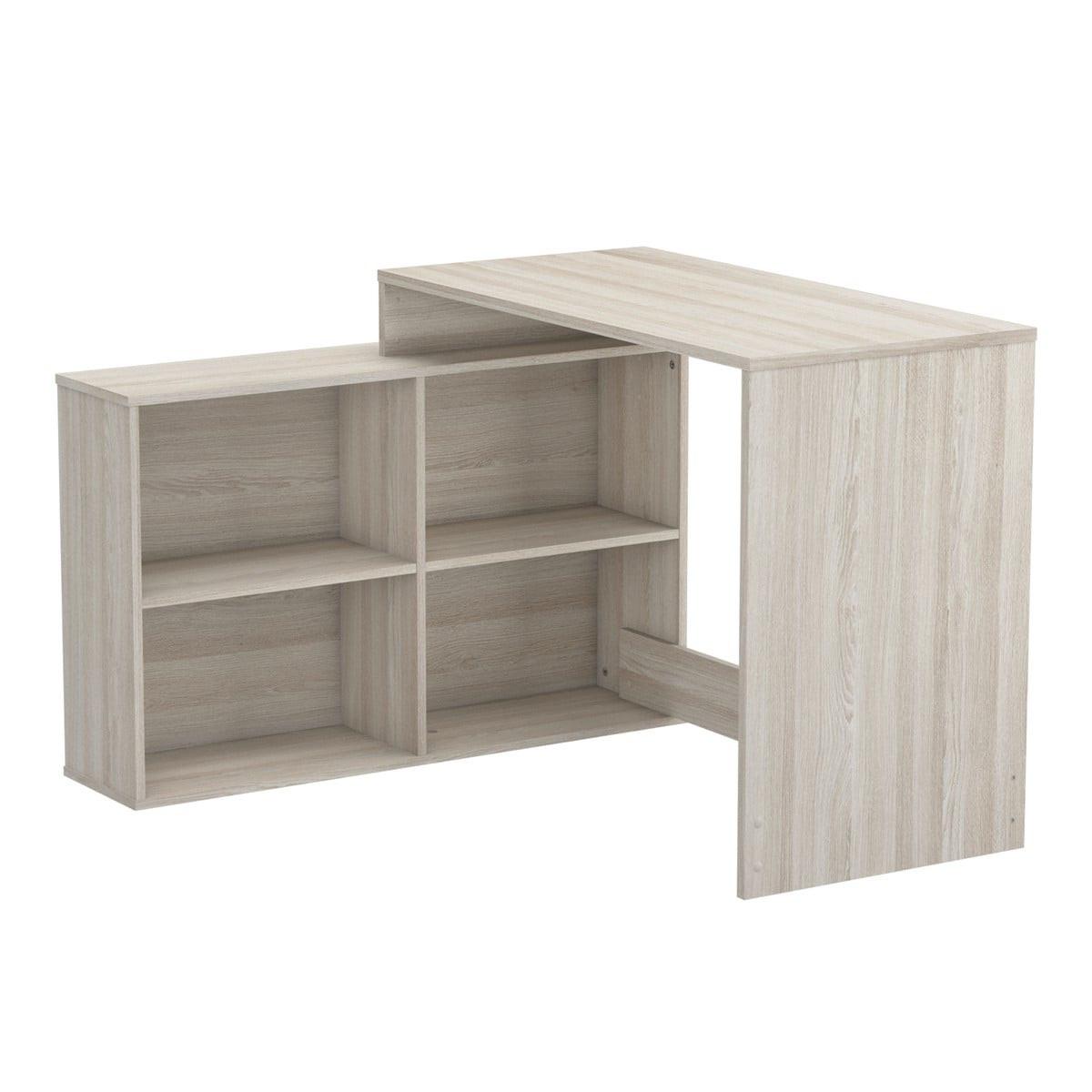 ECKSCHREIBTISCH mit umkehrbarer Ausrichtung, 4 Fächer, L111,9 cm - Corner - Eiche Artisan, Holzwerkstoff (51.7/100.7/76.7cm) - Calicosy