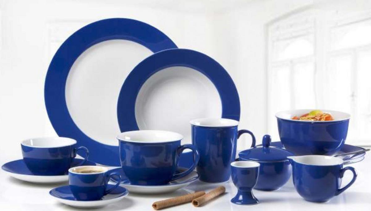 EINSTEIGER-SET Doppio Blau 16-tlg. - Blau, Keramik (2/2/2cm) - Ritzenhoff Breker