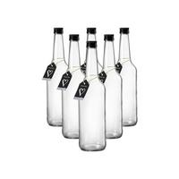 FLASCHEN Mara transparent 500 ml 6er Set - Transparent, Glas (7/26/7cm) - Ritzenhoff Breker