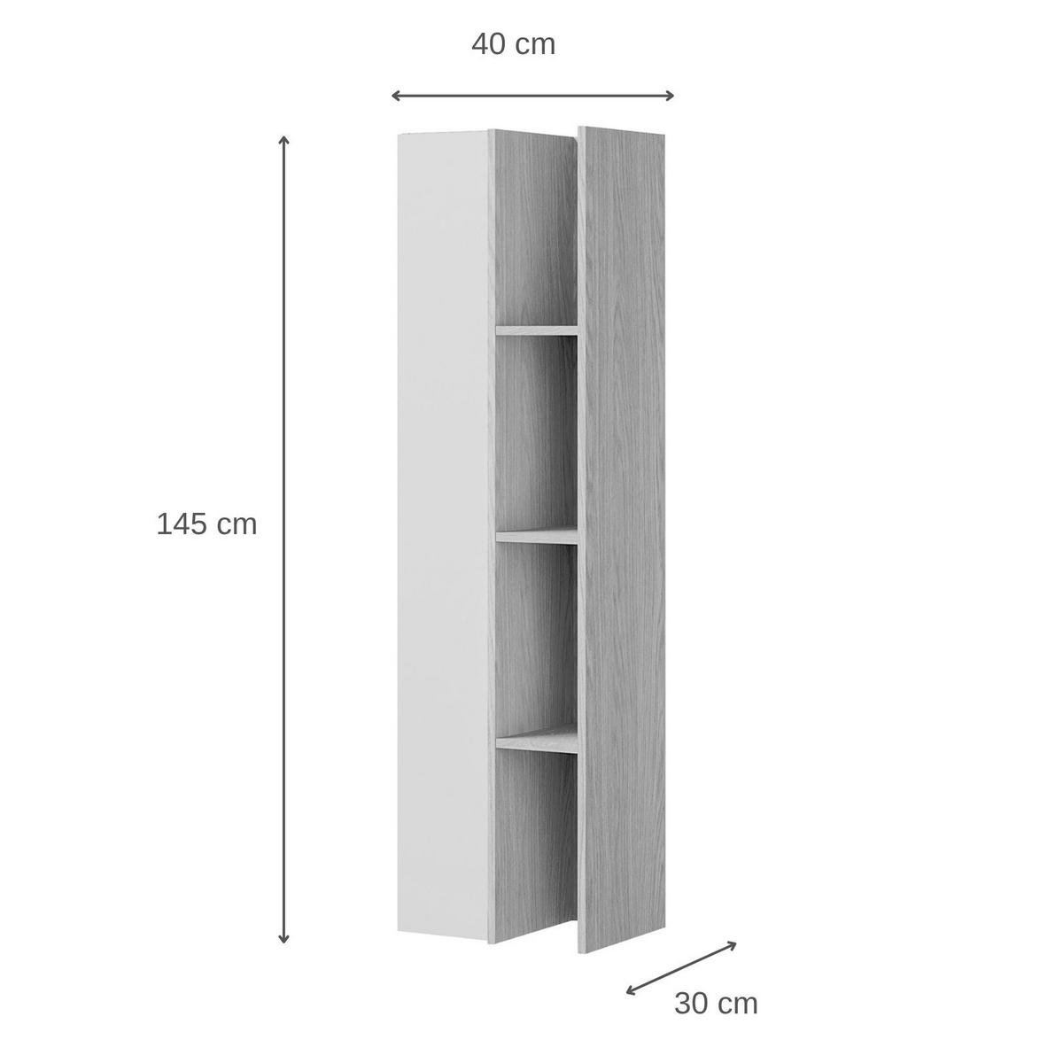 WOHNWAND Vero 2-teilig Wohnzimmer-Set mit TV-Lowboard und Hochschrank, Kaschmir - Kaschmir, Holzwerkstoff (230/185/35cm) - Beautysofa