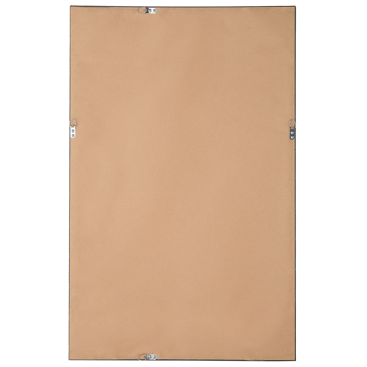 WANDSPIEGEL schwarz rechteckig 60/90 cm Morlaix - Schwarz, Kunststoff (60/90/4cm) - Beliani