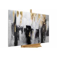 ÖLGEMÄLDE 120/80 cm - Schwarz, Holz/Textil (120/80cm) - KUNSTLOFT