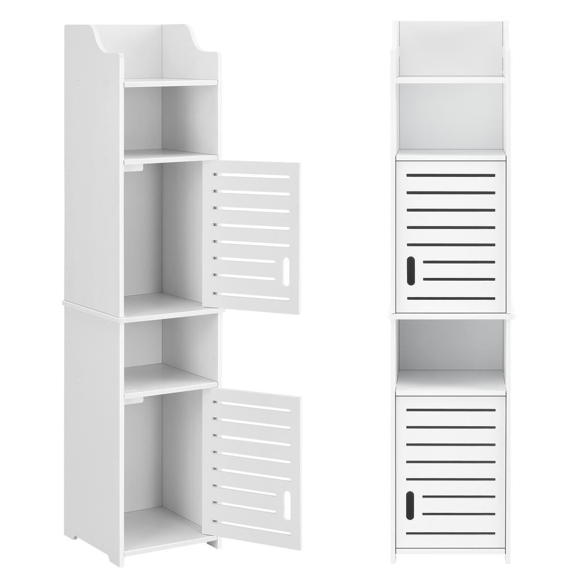 HOCHSCHRANK Mora - Weiß, Kunststoff (32/135/32cm) - [en.casa]