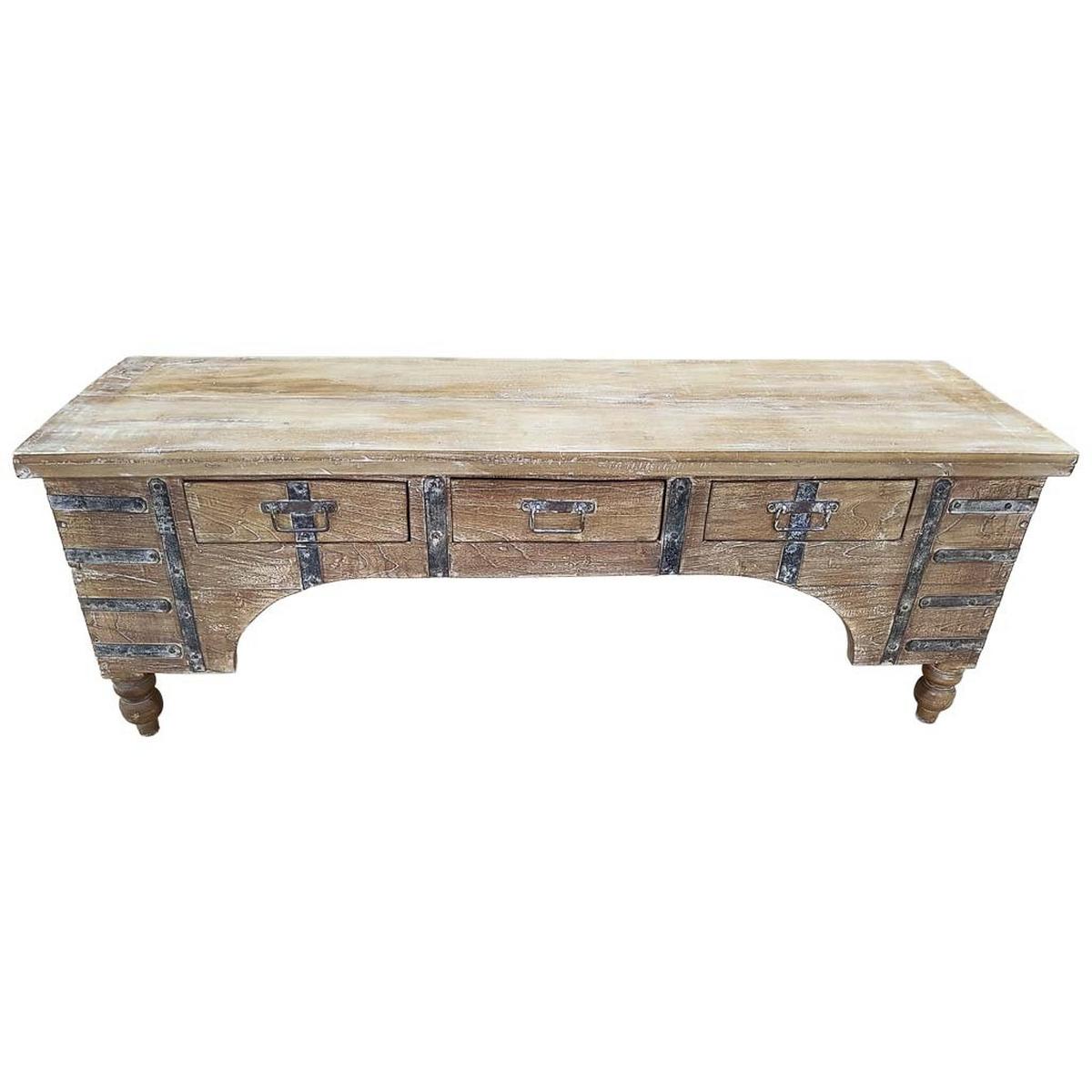 TV-LOWBOARD aus Holz, 175x45x57cm - Braun, Holz (175/57/45cm) - Wanderlust