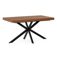 ESSTISCH Genova Walnuss-Optik, 140-180 cm - Walnussfarben, Holzwerkstoff (80/140/75cm) - VS Venta-stock