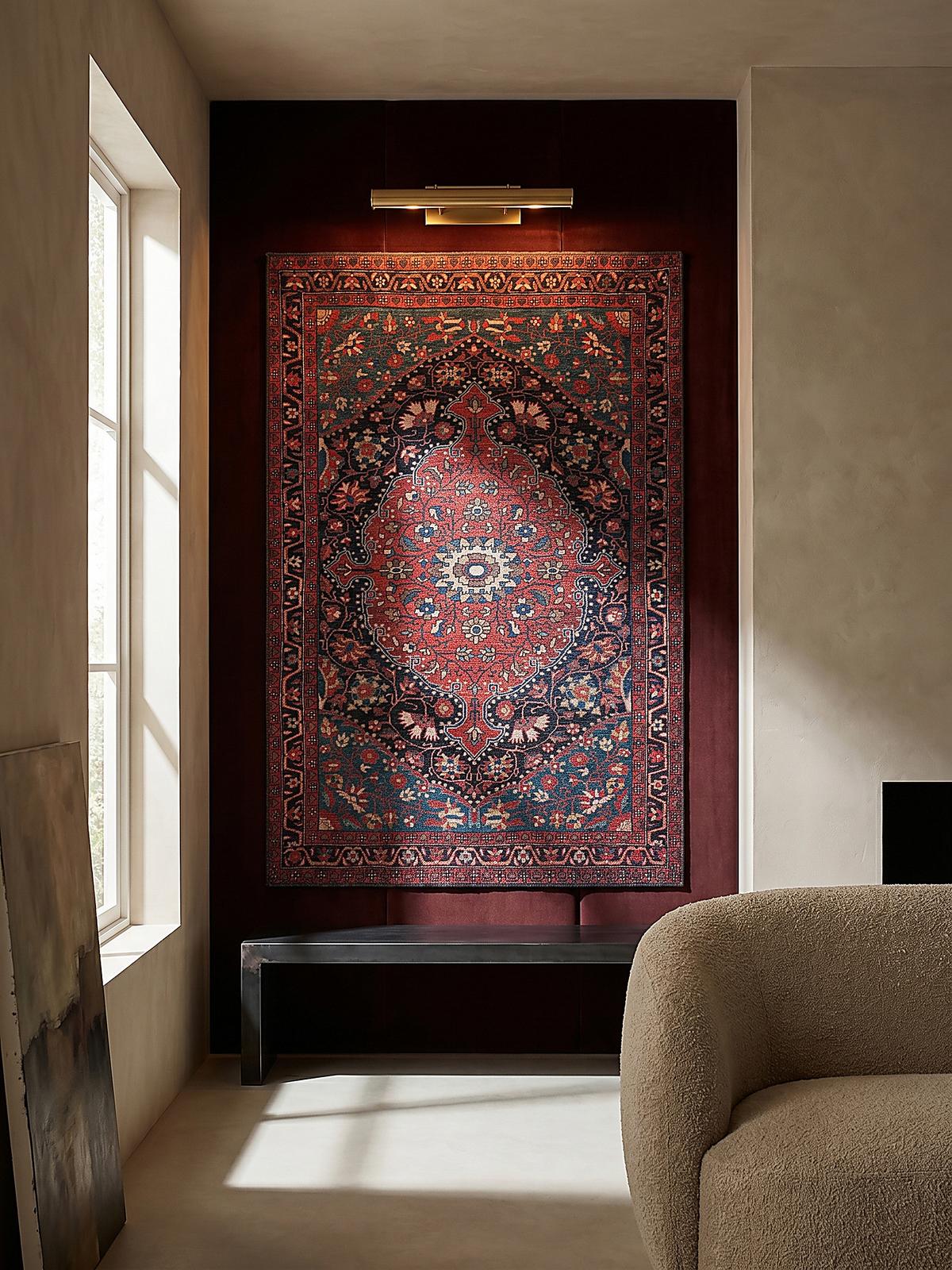 TEPPICH Waschbar HURST, orientalisch mit Medaillon, Rot, 190 x 290 cm - Rot, Textil (290/190cm) - KADIMA DESIGN