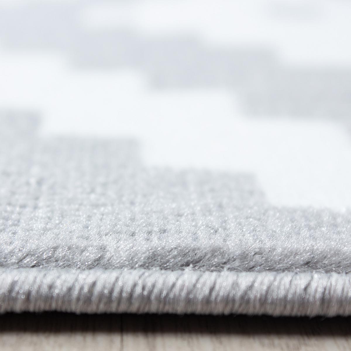 TEPPICH Kurzflor INN in Grau, geometrisch, 120 x 170 cm - Grau, Textil (170/120cm) - KADIMA DESIGN