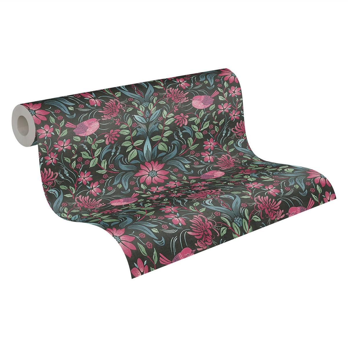 VLIESTAPETE Schwarz 53/1005 cm - Schwarz, Kunststoff/Textil (53/1cm) - KUNSTLOFT