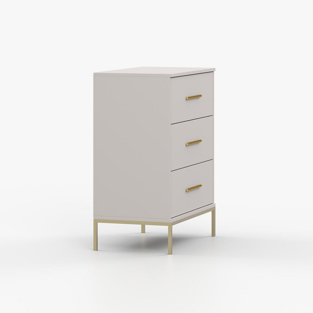 KOMMODE ROSA 3S 70/85/39 cm Kaschmir - Kaschmir, Holzwerkstoff/Metall (70/85/39cm) - imoebel24