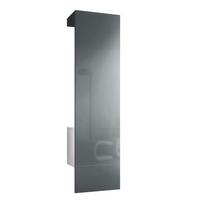 GARDEROBE Carlton Paneel in Grau Hochglanz - Grau, Holzwerkstoff (52/193/35cm) - Vladon