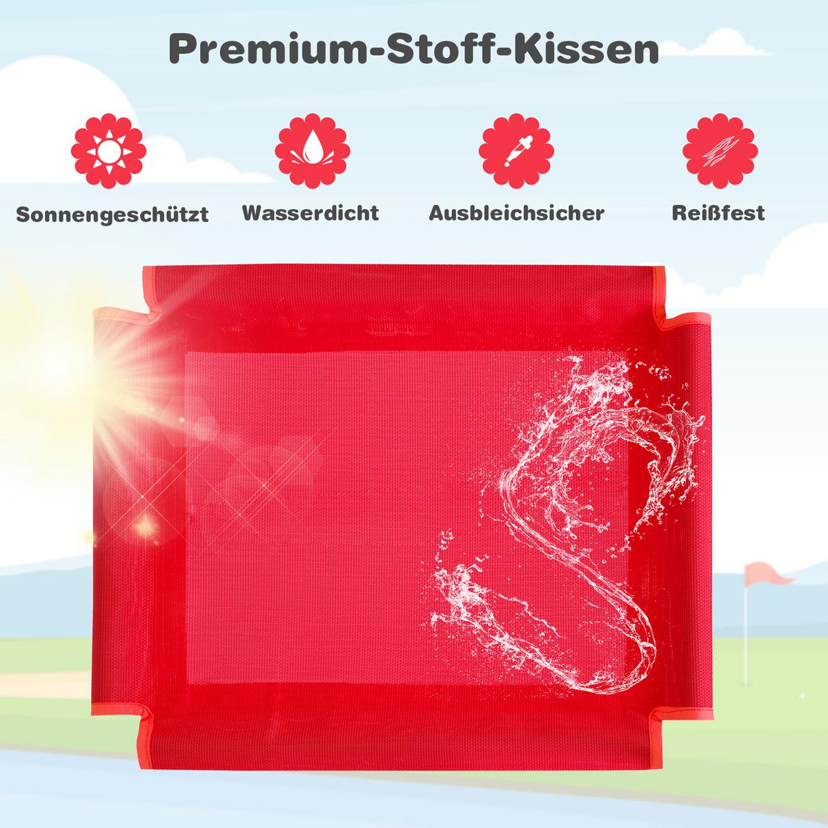 KLETTERKUPPEL Rot - Rot, Metall (242/92/183cm) - COSTWAY