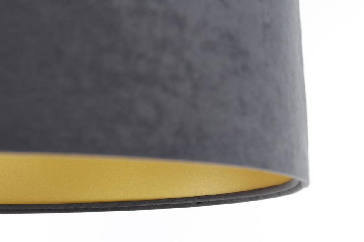 HÄNGELEUCHTE Grau 40/20 cm - Goldfarben/Grau, Kunststoff (40/0.4/20cm) - ONZENO