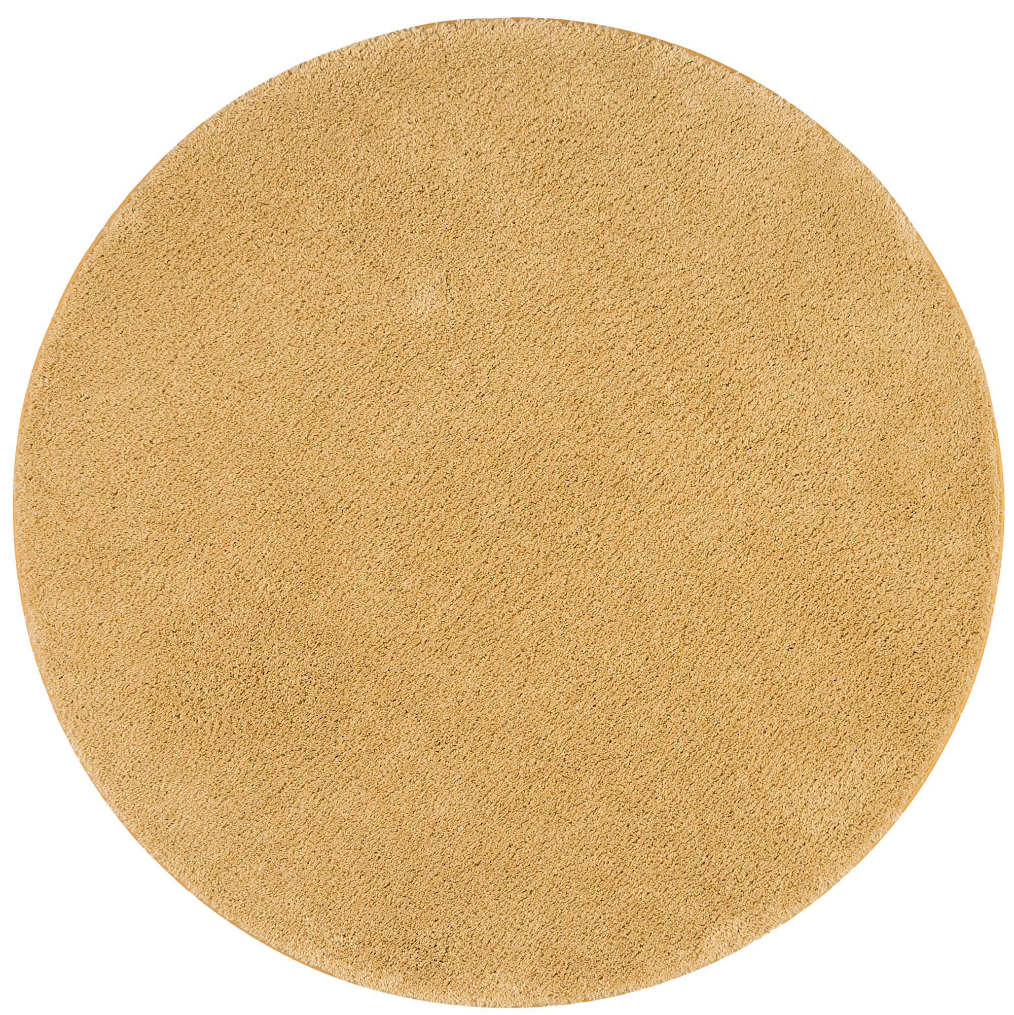 HOCHFLOR SHAGGY TEPPICH PALACE RUND - Currygelb, Textil (160/160cm) - Snapstyle