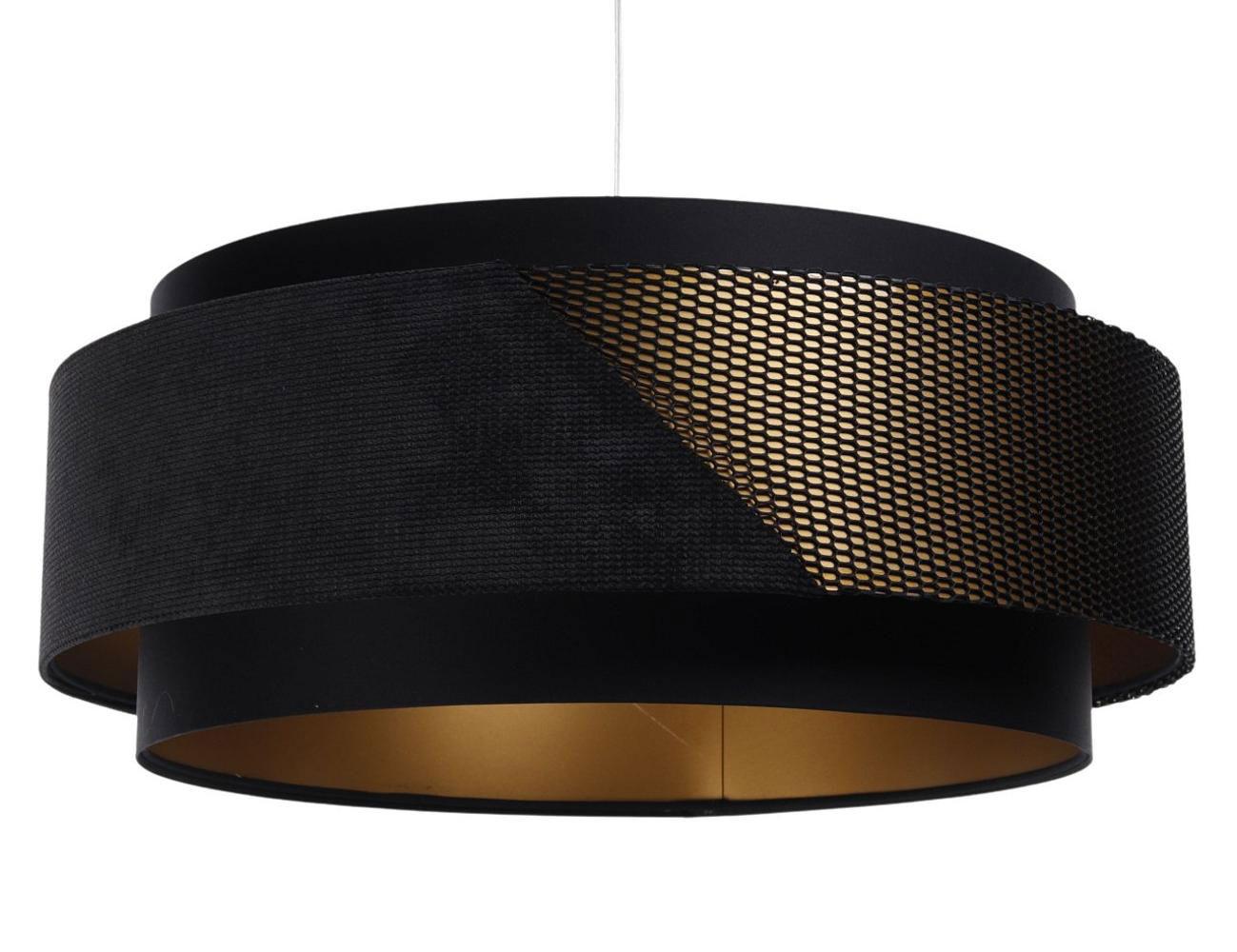 HÄNGELEUCHTE Gold 60/25 cm - Schwarz, Kunststoff (60/1.9/25cm) - ONZENO