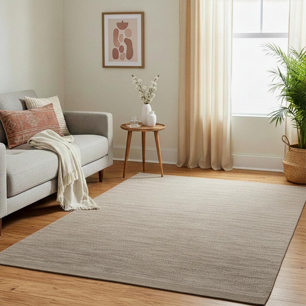 NATUR TEPPICH WOLLE KIRUNA - Taupe, Naturmaterialen (160/230cm) - Pergamon